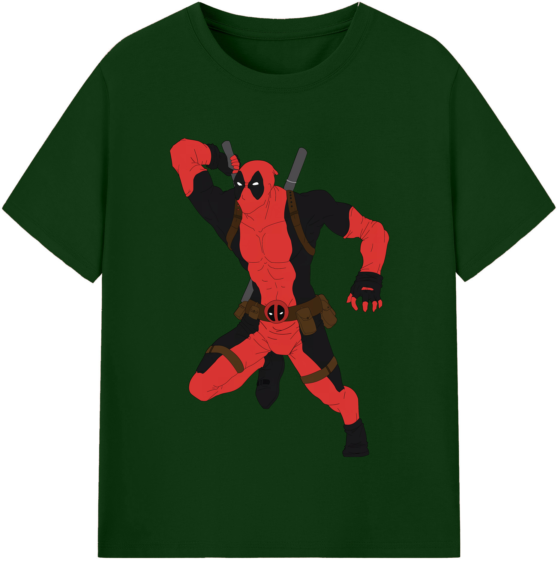 （画像用） Deadpool デッドプール 綿100％半袖Tシャツ（フロントプリント）